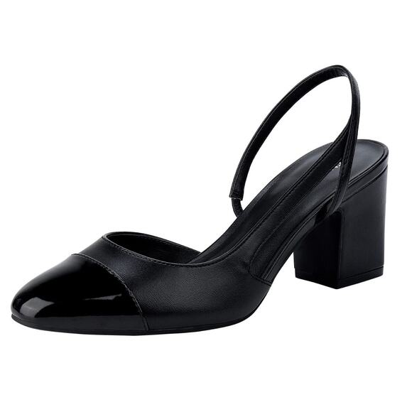 Marc Fisher Women’s Laynie Black Slingback Pumps - Picture 3 of 4
